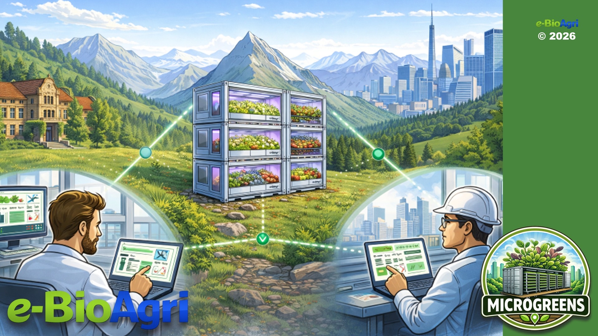 Controllo remoto e-BioAgri di una unità UCR installata in area montana