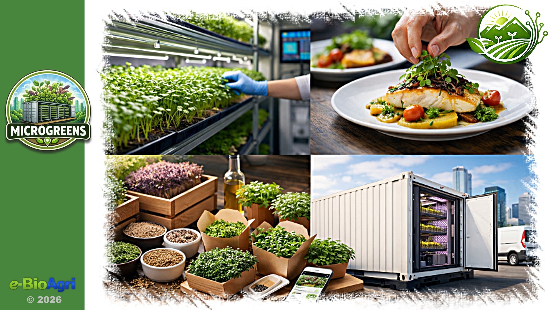 Produzione, confezionamento e utilizzo gastronomico dei microgreens